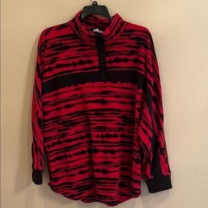 Westbound Red and Black Striped Top
